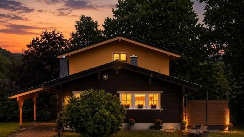 Ferienhaus für 12 Personen, mit Garten und Balkon am Edersee