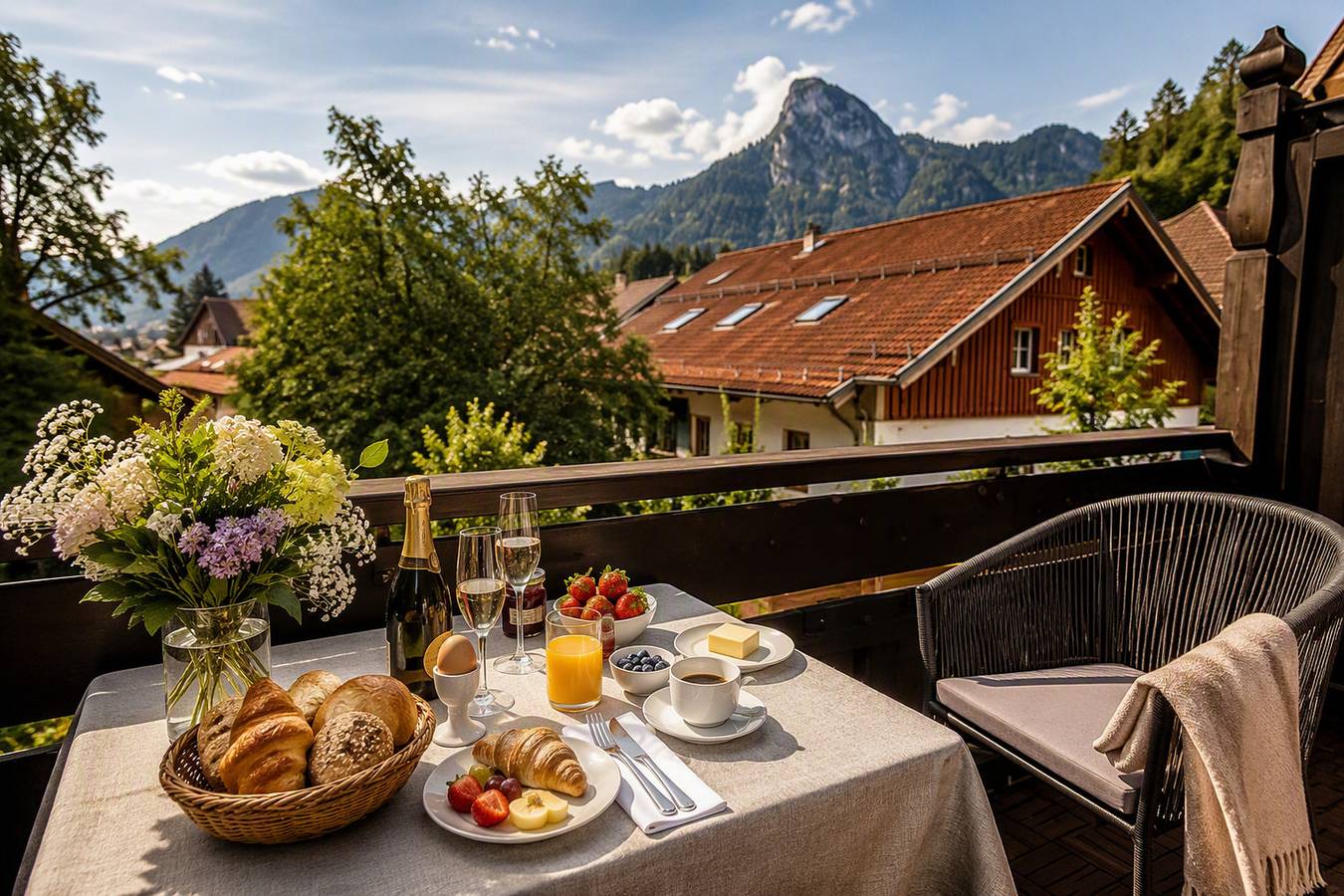 Ganze Ferienwohnung, Ammergold mit herrlichem Bergblick in Oberammergau, Bayerische Alpen
