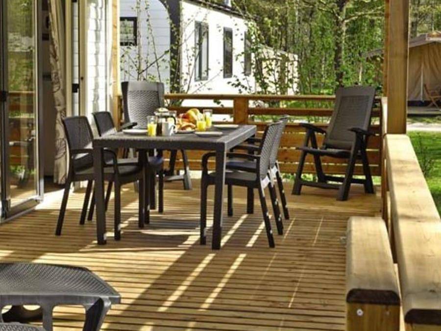 Camping Serenella - Mobile home 8 persons - Mobile-home | Premium | 3 Bedrooms | 6/8 Pers. | Raised terrace | Air-con. in Bardolino, Garda Mountains