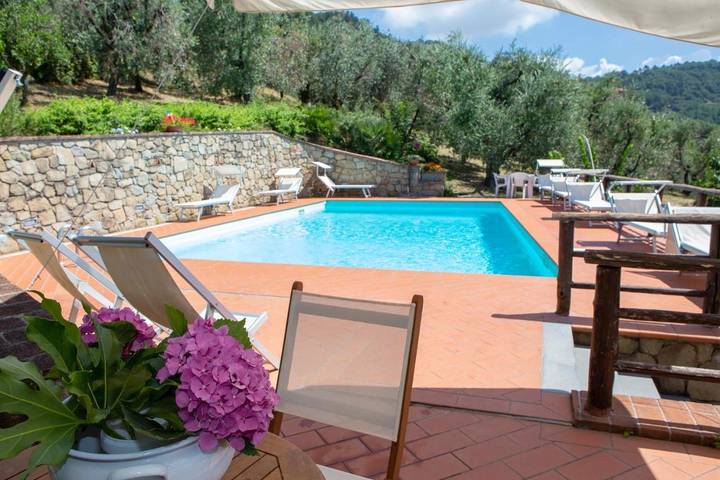 Ferienwohnung für 18 Personen, mit Pool und Garten sowie Ausblick, kinderfreundlich - 1