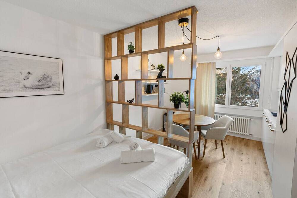 Ganze Wohnung, Élégant studio à proximité des pistes et des bains in Leukerbad, Leukerbad & Umgebung