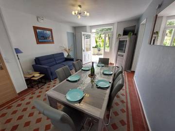 Gîte pour 6 personnes, avec terrasse et jardin à Saint-Laurent-sur-Mer
