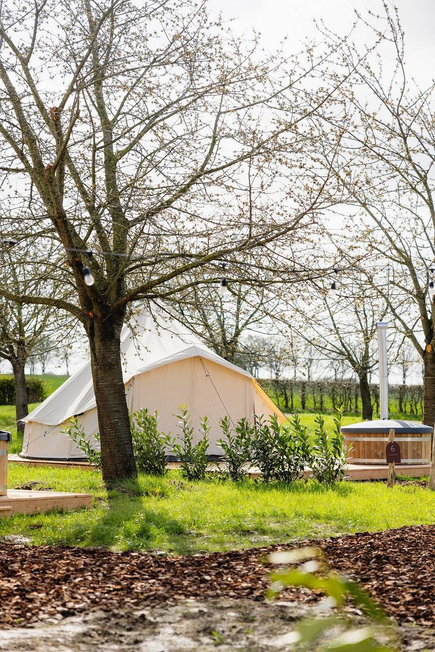 Hoeve de Binnenplaets | Glamping tent met Hottub in Nuth, Parkstad Limburg