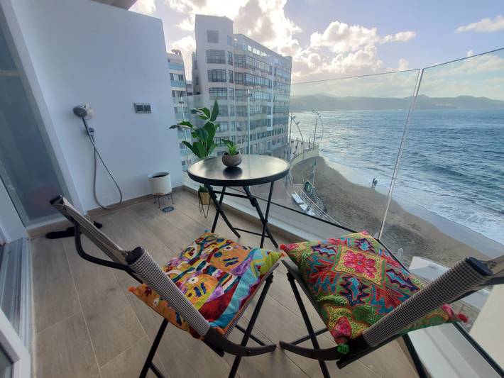 Apartamento entero, Apartamento de vacaciones 'Flat Belvedere Las Canteras Beach' con vistas al mar, terraza y Wi-Fi in Las Palmas de Gran Canaria Centre, Las Palmas de Gran Canaria