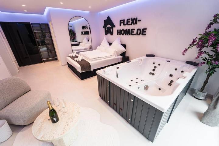 Ferienwohnung für 2 Personen, mit Whirlpool und Ausblick in Bremer Freimarkt - 3