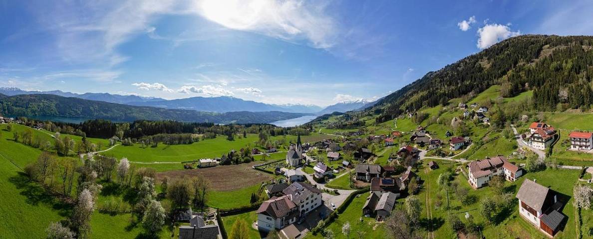 BnB für 2 Personen, mit Garten und Balkon sowie Ausblick in Millstatt