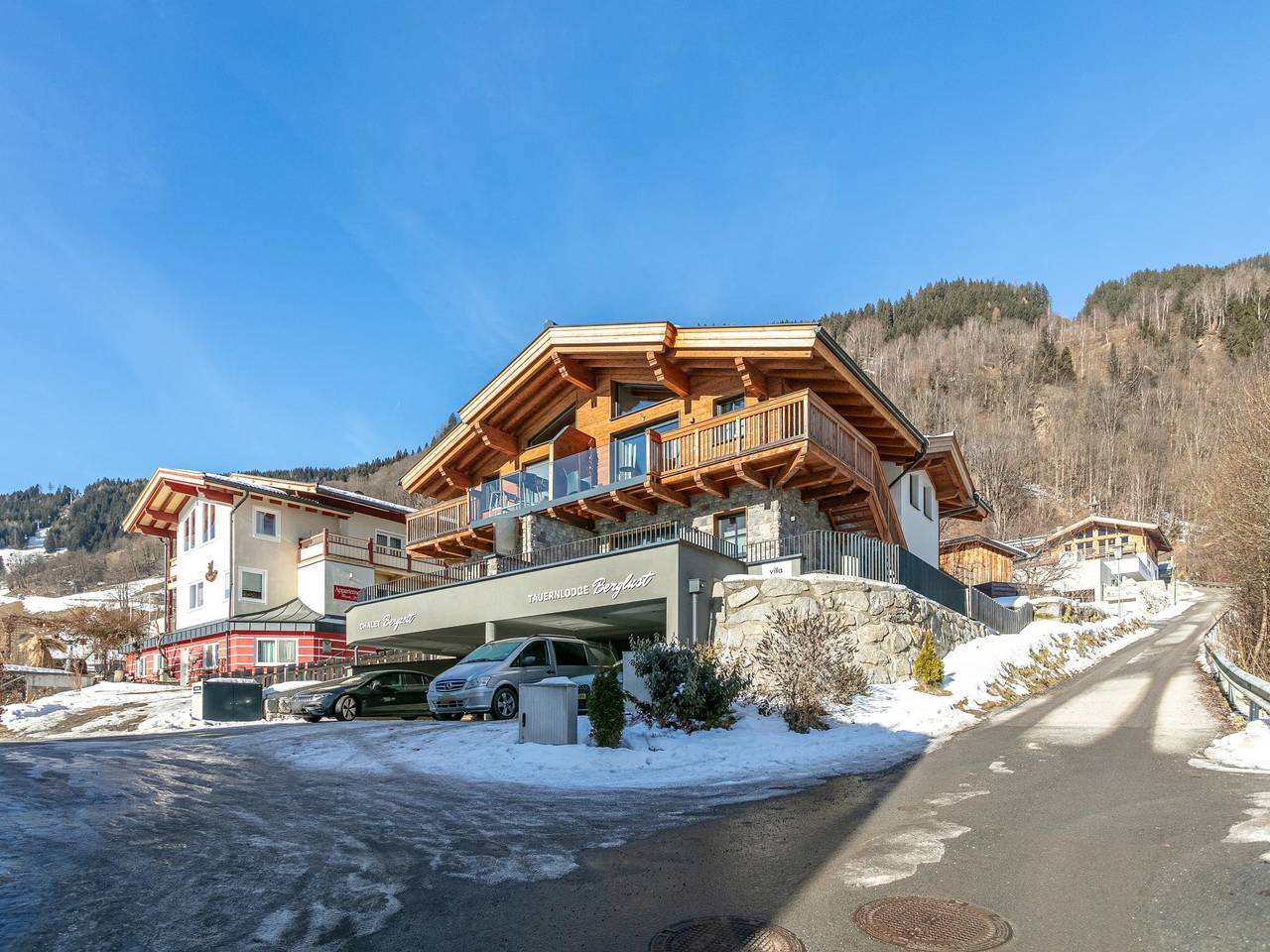 Ski-in/Ski-out Luxus Lodge mit Balkon Garten Terrasse Sauna
 in Bramberg am Wildkogel, Kitzbüheler Alpen