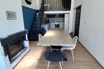 Location de vacances pour 7 personnes, avec terrasse et jardin, animaux acceptés à Breuillet