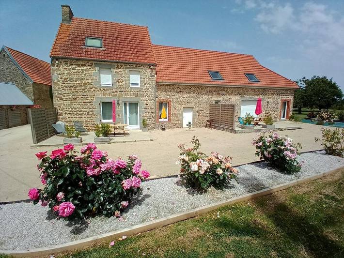 Maison de vacances pour 4 personnes, avec jardin et vue, animaux acceptés