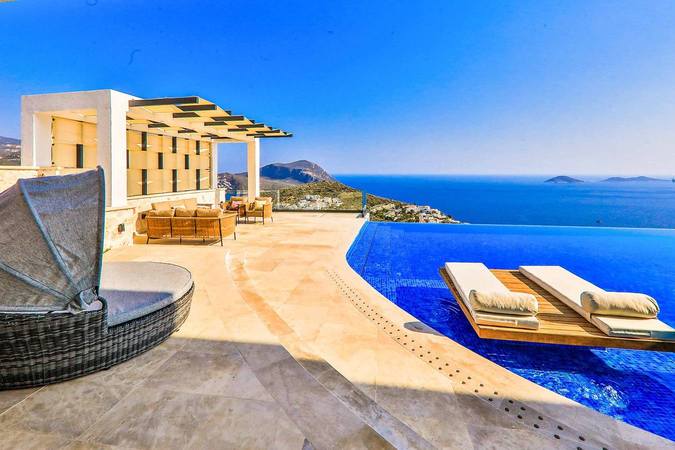 Villa für 12 Personen mit Balkon in Kaş, Provinz Antalya