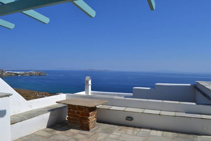 Ferienhaus für 4 Personen, mit Terrasse und Meerblick sowie Garten, mit Haustier in Tínos