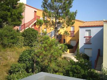 Gîte pour 4 personnes, avec balcon et piscine à Cerbère