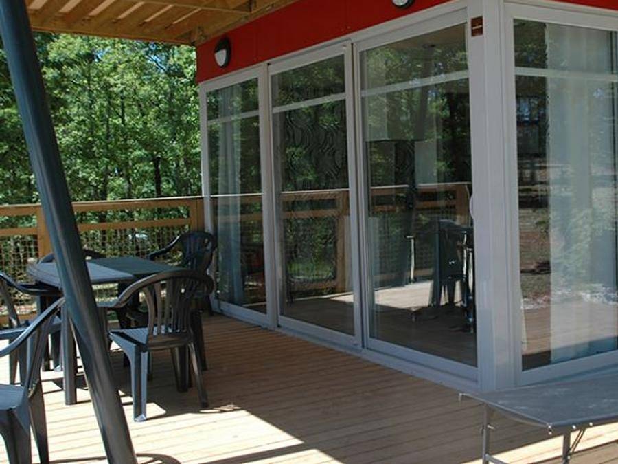 Camping La Truffière - Chalet 4 personnes - Chalet panoramic in Saint-Cirq-Lapopie, Massif central
