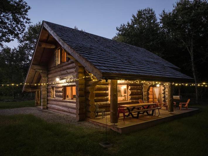Chalet pour 5 personnes, avec Terrasse ainsi que Jardin et Vue