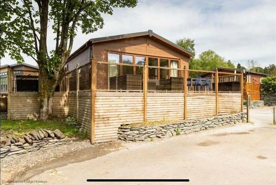 Lodge für 6 Personen mit Balkon/Terrasse in White Cross Bay, Lake District
