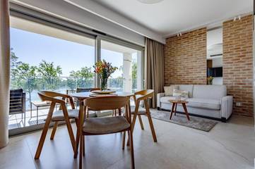 Ferienwohnung für 3 Personen, mit Seeblick und Terrasse sowie Ausblick in Lötzen