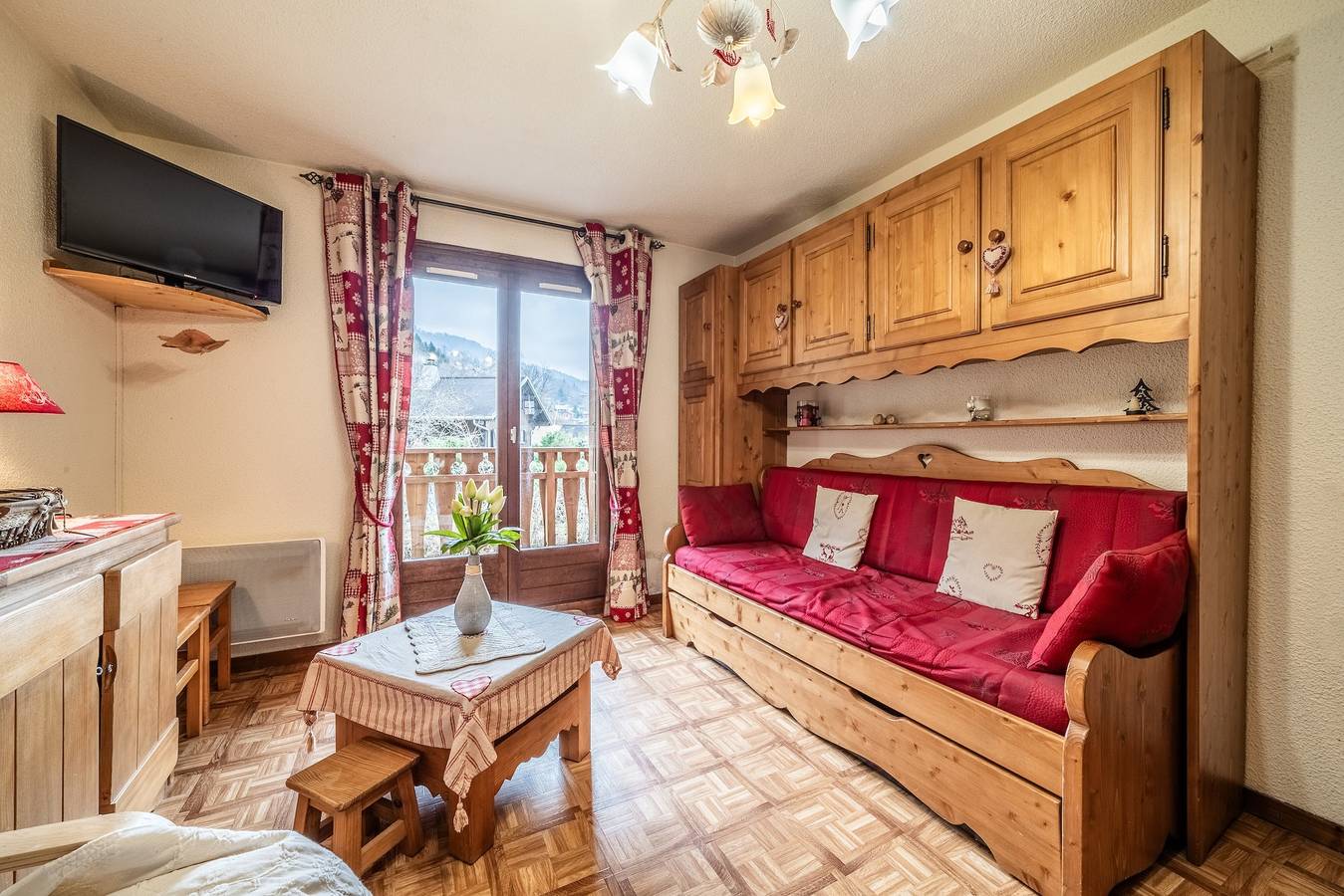 Estudio entero, Apartamento estudio 'Morillon - 4 Personnes' con vistas a la montaña y balcón in Station de Morillon, Morillon