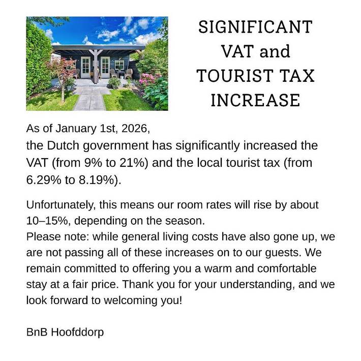 Chambre d’hôte pour 2 personnes, avec jardin et vue aux Pays-Bas - 4