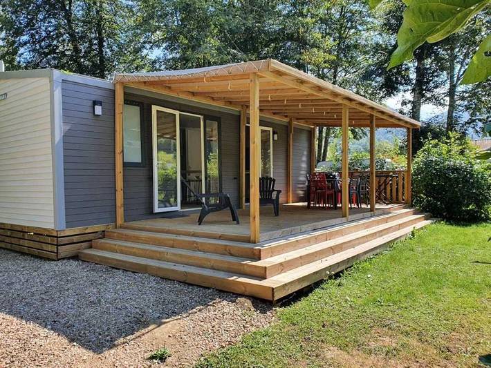 Mobil home pour 6 personnes, avec bassin pour enfant à Seix - 3