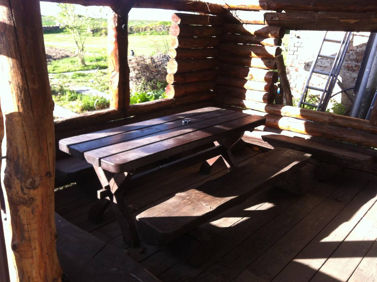Blockhütte in Wettin-Löbejün, Saale-Unstrut Region