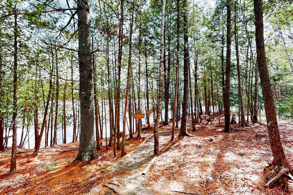 Lakefront home with private dock, canoe & kayak, fast Wifi, and firepit - dog Ok in Moosehead Lake