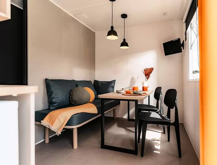 Mobil home pour 2 personnes, avec terrasse dans Plage Saint-Maurice - 4