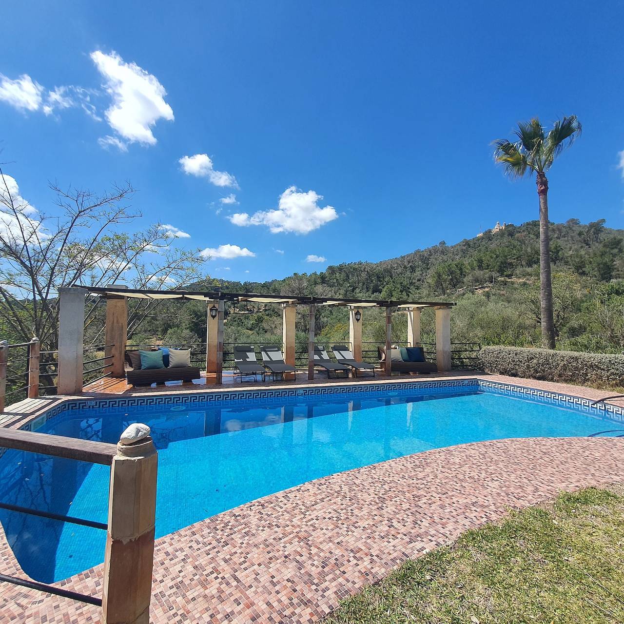 Ferienhaus "Es Sestador" mit Bergblick, Gemeinschaftspool und Wlan in Petra (Mallorca), Mallorca Inselmitte
