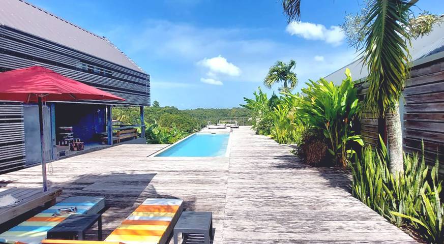 Gîte pour 2 personnes, avec piscine et jardin, animaux acceptés en Guadeloupe - 3