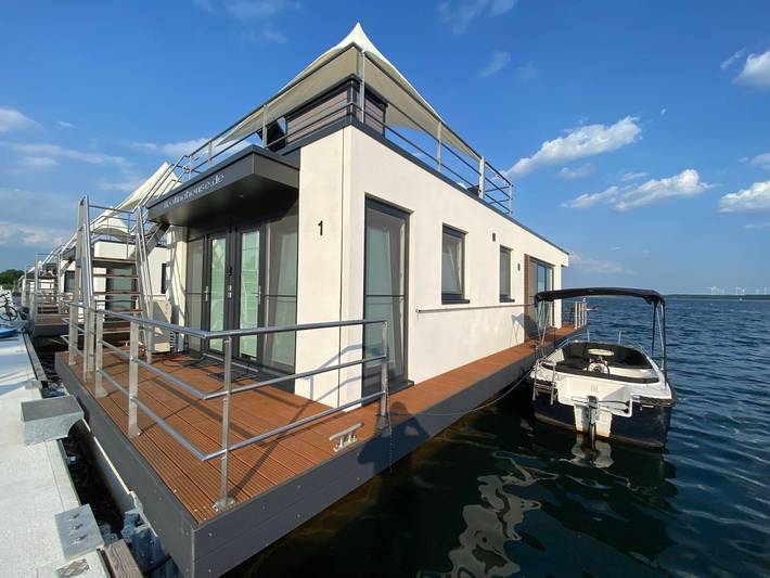 Vakantiewoning voor 4 personen, met uitzicht op het meer en terras in Lausitz