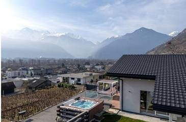 Gîte pour 10 personnes, avec vue et jardin, animaux acceptés à Fully