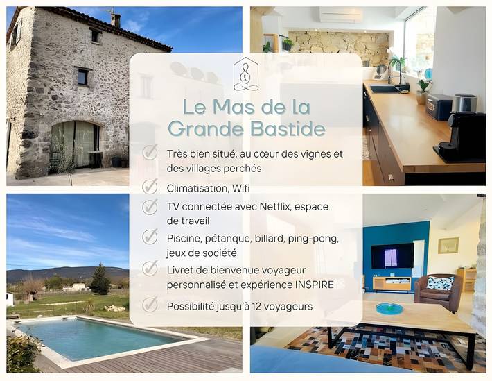 Location de vacances pour 10 personnes, avec Jardin et Bassin pour enfant à Tourrettes - 4