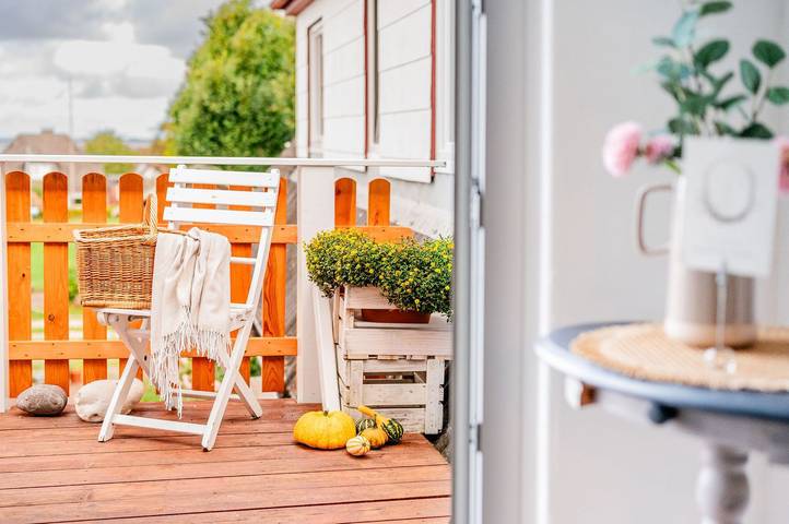 Ferienwohnung für 4 Personen, mit Balkon und Terrasse sowie Ausblick in Westerholz