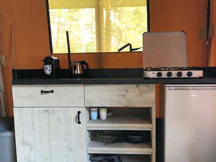 Flower Camping La Steniole - Safarizelt 5 personen - Safari-Zelt 37m² in Granges-Aumontzey, Regionaler Naturpark Belchen der Vogesen
