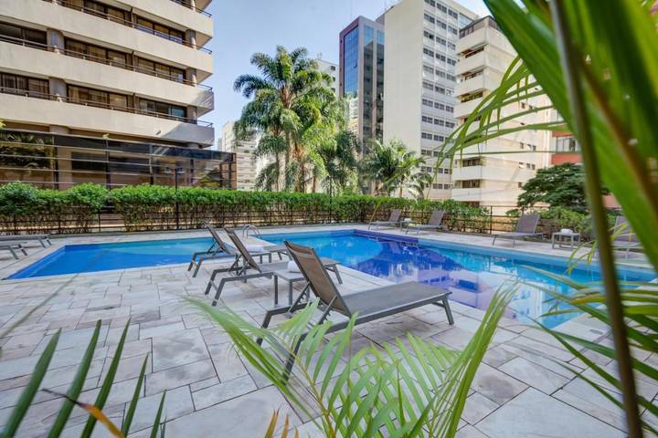 Apartamento para 2 personas, con sauna y vistas además de piscina y terraza en Vila Mariana