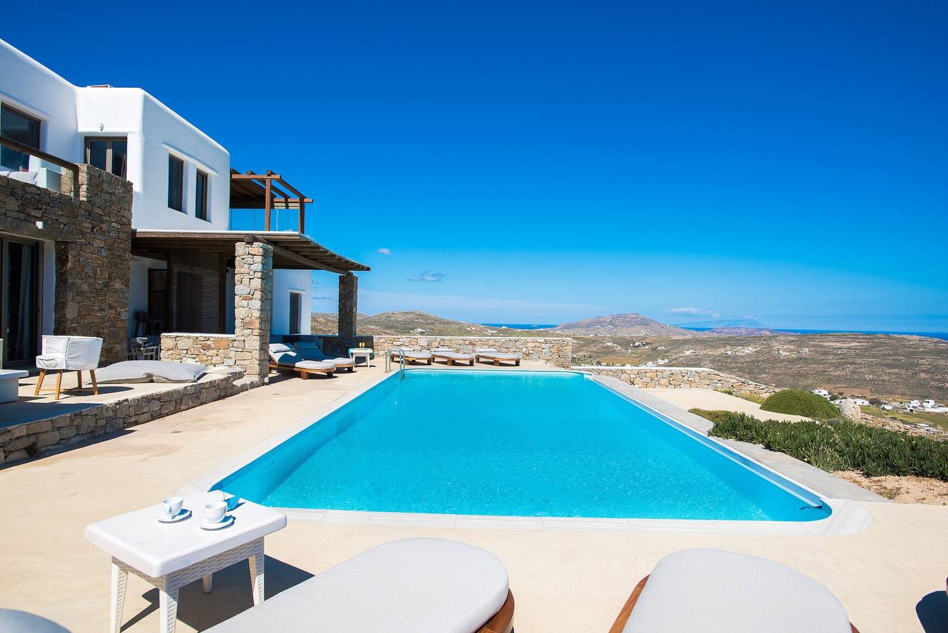 Villa 'Amallini, Luxe Infinity Pool' mit Meerblick, Wlan und Klimaanlage in Mykonos