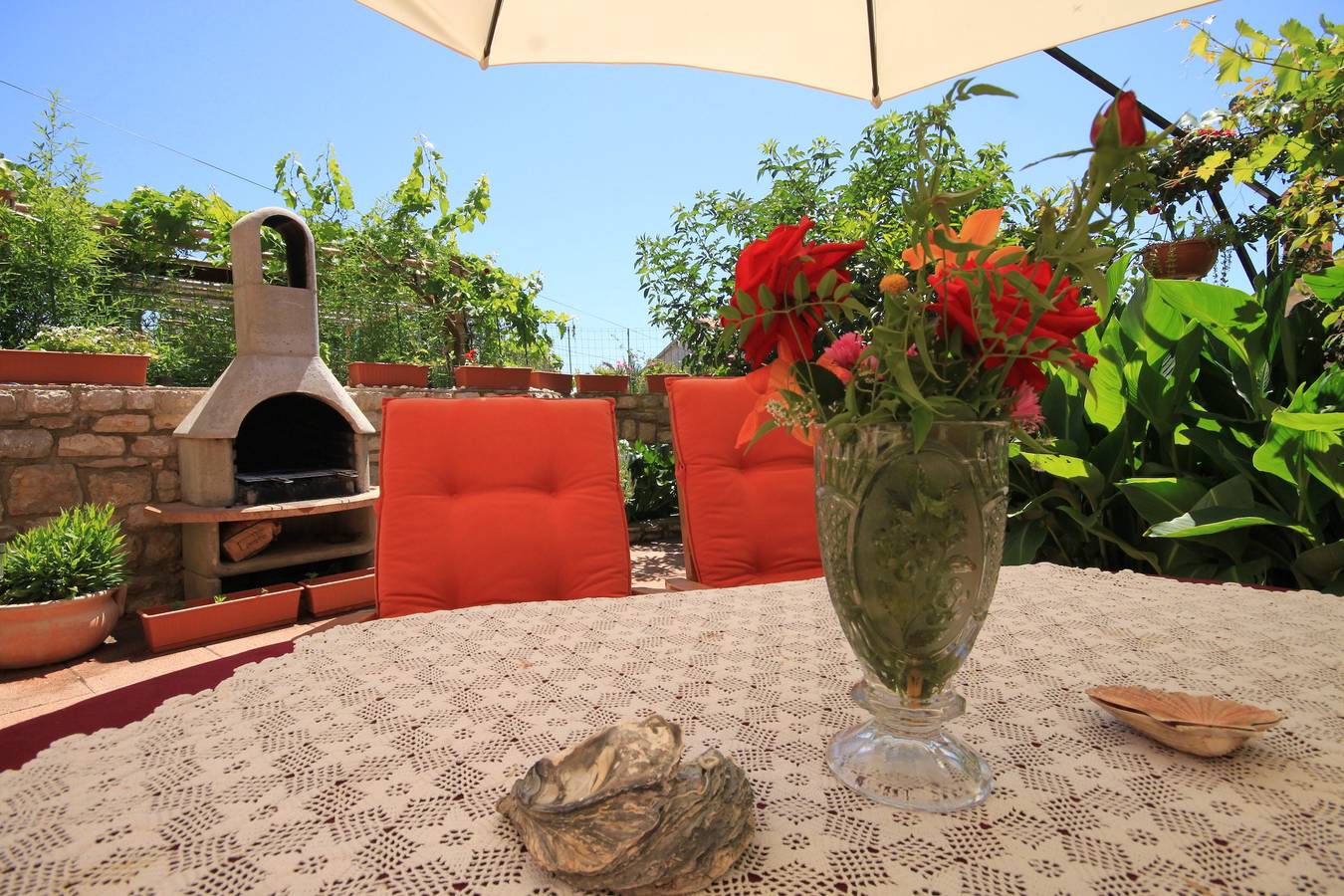 Ganze Wohnung, 3-Zimmer-Ferienwohnung mit Balkon Cunski, Losinj A-8010-b in Cunski, Lošinj (Kvarner Bucht)