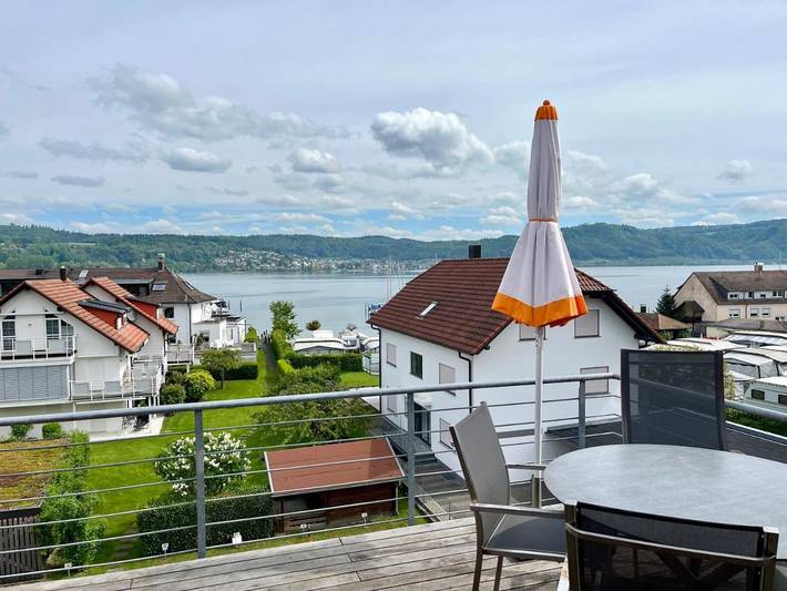 Ferienwohnung für 4 Personen, mit Pool und Garten in Bodman-Ludwigshafen