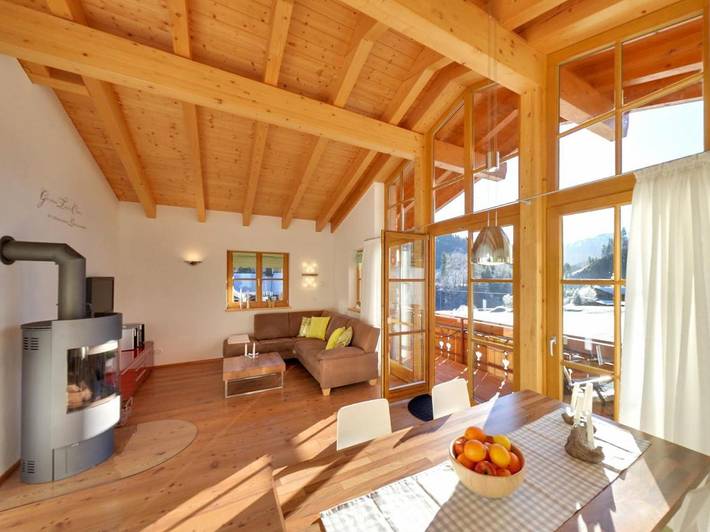 Ferienwohnung für 4 Personen, mit Ausblick und Garten