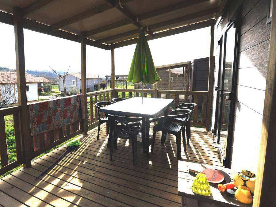 Camping Les Arches - Mobilheim 6 personen - Mobile Home Grand Large in Saint-Jean-le-Centenier, Ardèche
