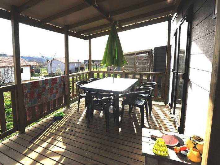 Camping Les Arches - Mobilheim 6 personen - Mobile Home Grand Large in Saint-Jean-le-Centenier, Ardèche