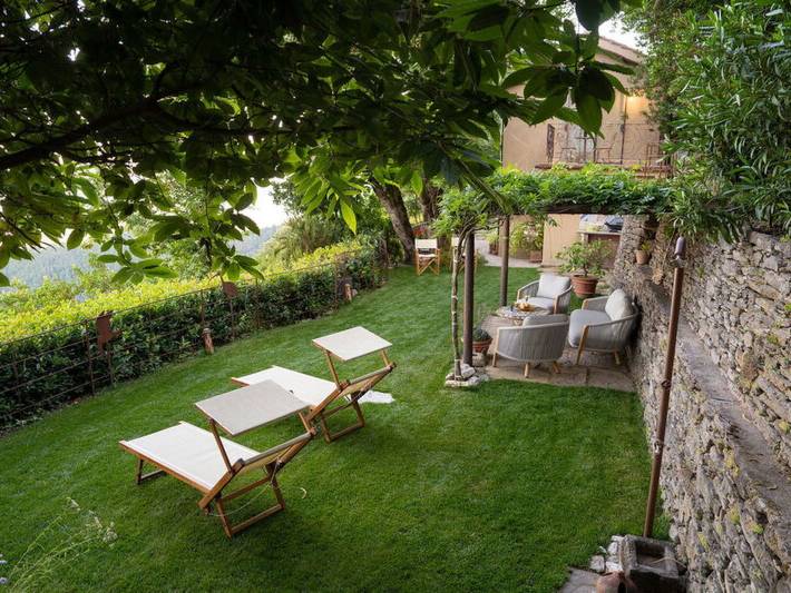 Ferienhaus für 4 Personen, mit Balkon und Garten sowie Sauna