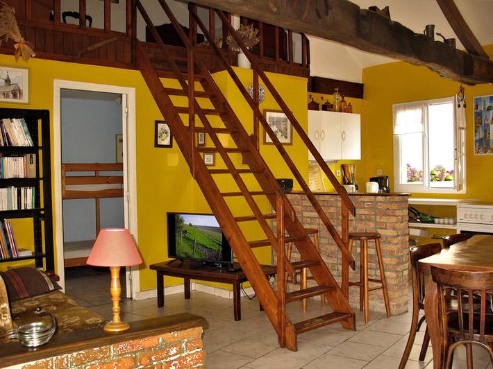 Gîte pour 6 personnes, avec terrasse et jardin, animaux acceptés à Widehem