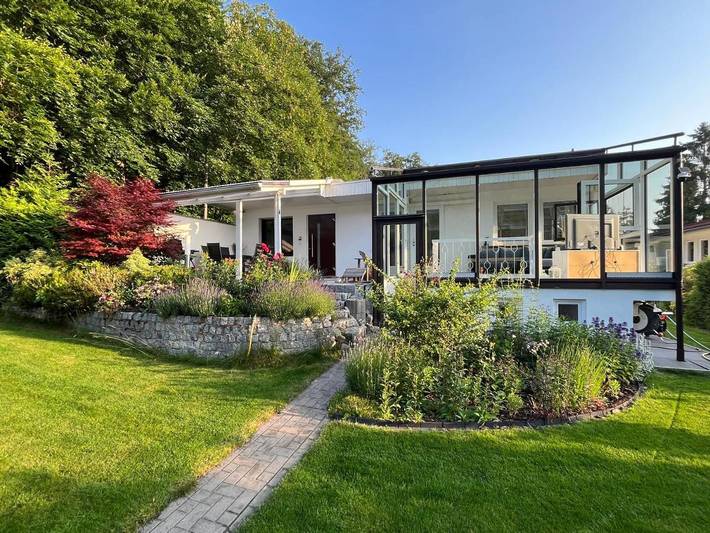 Maison de vacances pour 6 personnes, avec jardin et vue ainsi que piscine et sauna