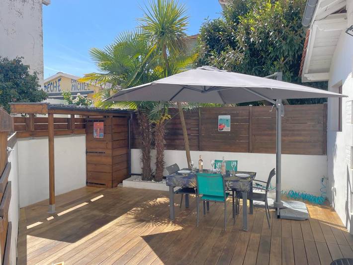 Gîte pour 4 personnes, avec terrasse dans Port d'Arcachon