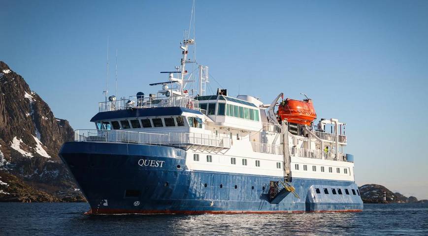 Boot für 2 Personen, mit Terrasse und Ausblick in Norwegen