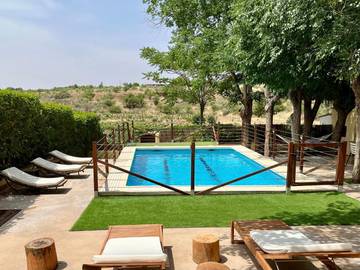 Casa de vacaciones para 7 personas, con piscina además de jardín y vistas en Provincia de Ciudad Real