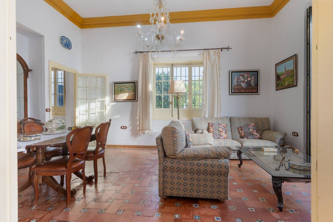 Casa de Campo 'Hacienda San Felipe' com piscina privada, terraço partilhado e acesso Wi-Fi in Gerena, Sevilha Província