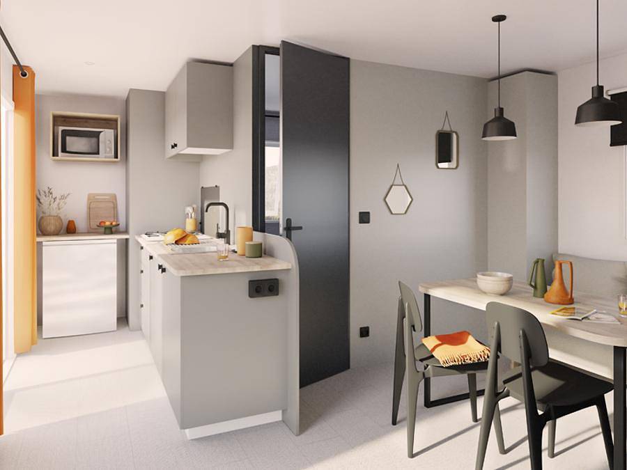 Camping Les Pérouses du Phare - Mobilhome 4 personas - Mobile-home Cosy Plus Tv Lv Wifi - 2 dormitorios - 4 plazas in Saint-Clément-des-Baleines, Isla de Ré