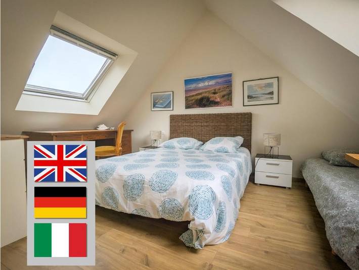 Chambre d’hôte pour 3 personnes, avec jardin à Montmartin-sur-Mer