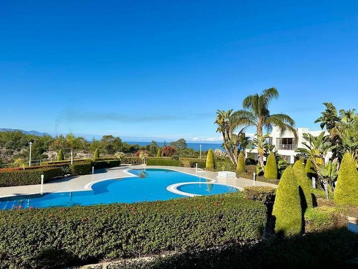 Ferienwohnung für 4 Personen, mit Ausblick und Meerblick sowie Garten in Nordzypern